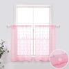 Полезная оконная занавеска с мягкой текстурой, затеняющая штанга, современный дизайн, кружевная жаккардовая кухонная драпировка, аксессуары для дома