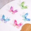 50Pcs Double-layer Organza Fabric Butterfly Appliques Clothes Sewing Patch Bridal Hair Accessories