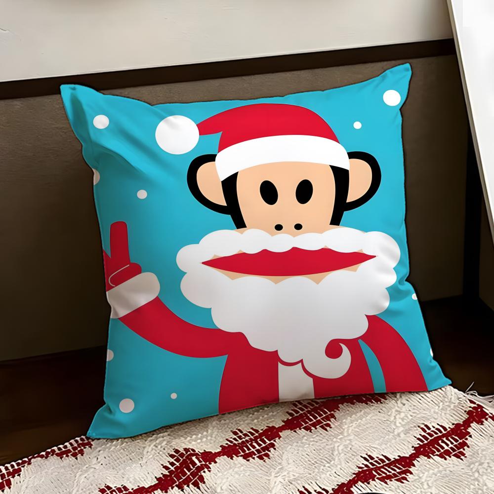 Cartoon PPaul Frank Monkey Cushion Cover Reversible Soft Durable Pillow Cover Home Car MultiScene Use for Daily Comfort