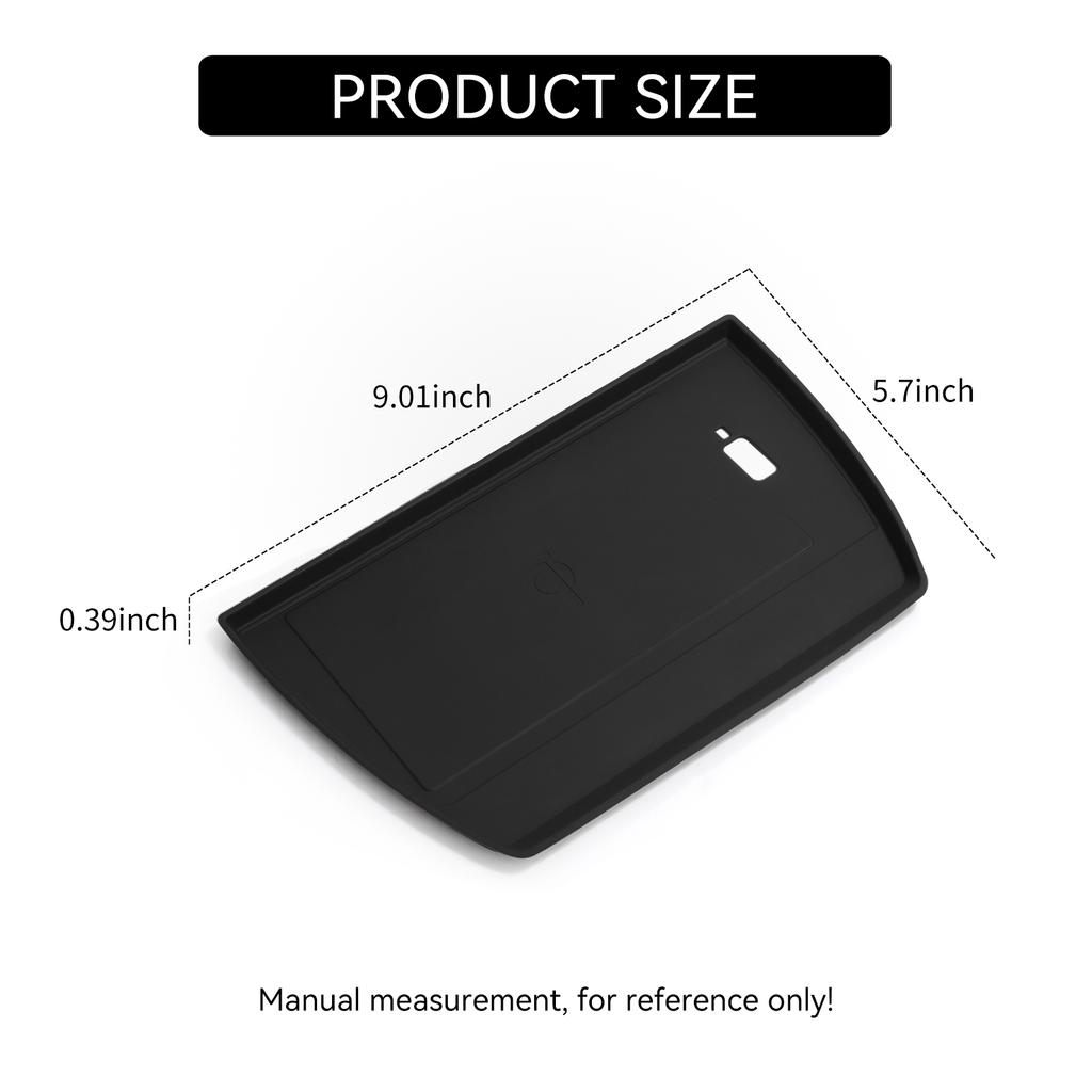 For Subaru Forester 2025 Car Anti-Slip Pad Silicone Center Console Wireless Charger Interior Accessories Black