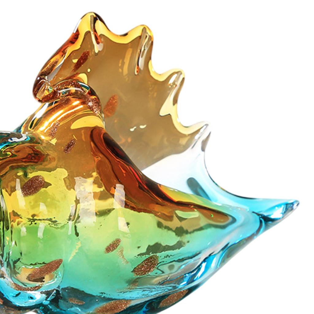 Стеклянная фигурка раковины, статуэтка, скульптура для подарка на день рождения, для дома, комнаты, для интерьера