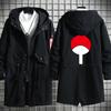 Japanese Anime Sweatshirt Men Harajuku Cosplay Costume Coat Overcoat Hooded Black Outfits Windbreaker