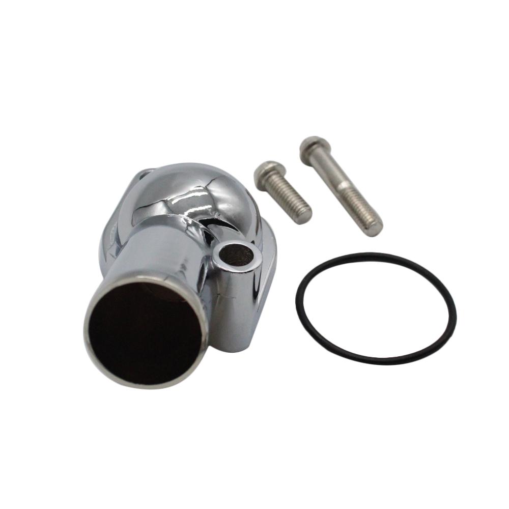 Water Neck Thermostat Housing 15 Degree 350 454 Small Big Block for SBC BBC Chevy Chrome