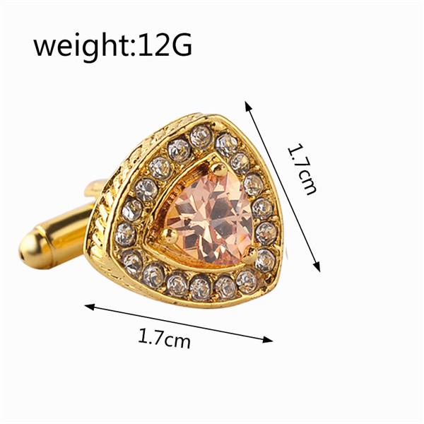 Мужские запонки с кристаллами