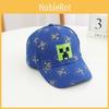 Cotton Minecraft Cartoon Children Baseball  Hat With Wide Brim For Outdoor Use