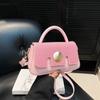Personality Trend Portable Simple Foreign Style Shoulder Women's Bag 2025 Spring New Casual Messenger Small Square Bag