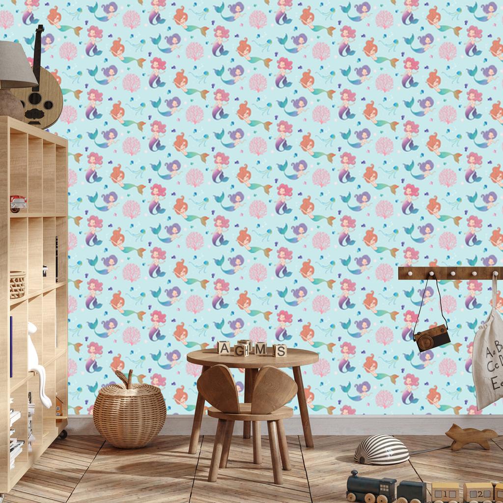 Fairytale and Mermaid Wallpaper for Living Room and Bedroom 50x1000