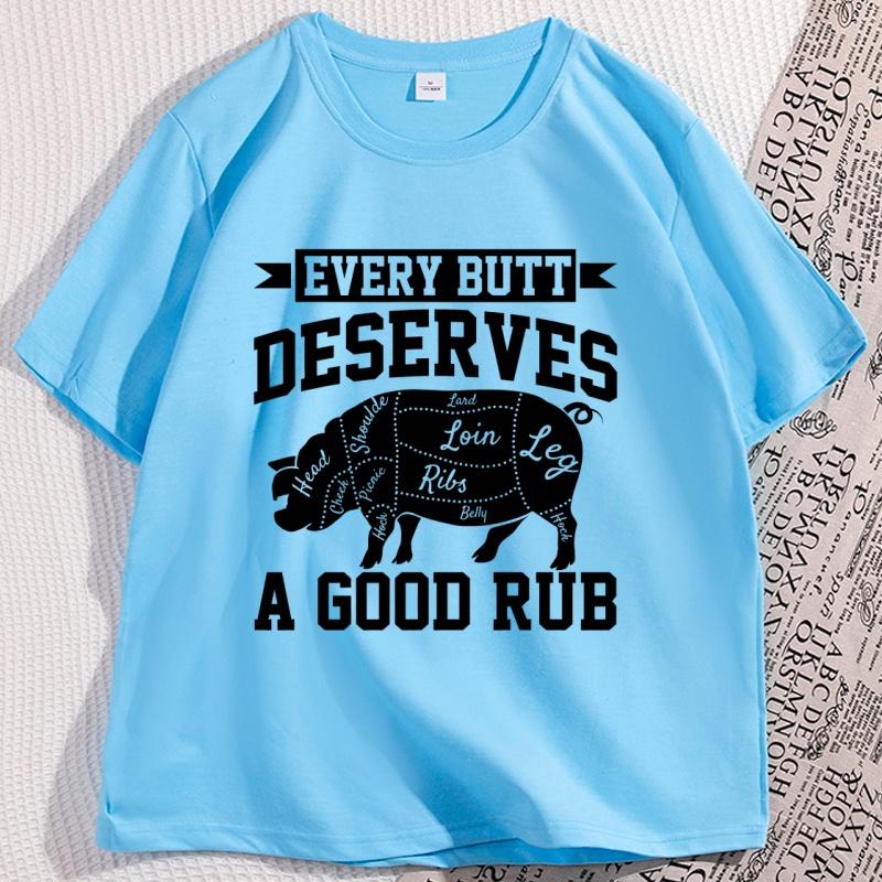Meat Smoker T Shirt Funny Chef Tshirt for Dad Fathers Day Tee Shirt Causal Cotton Short Sleeve Round Neck Tshirts Streetwear