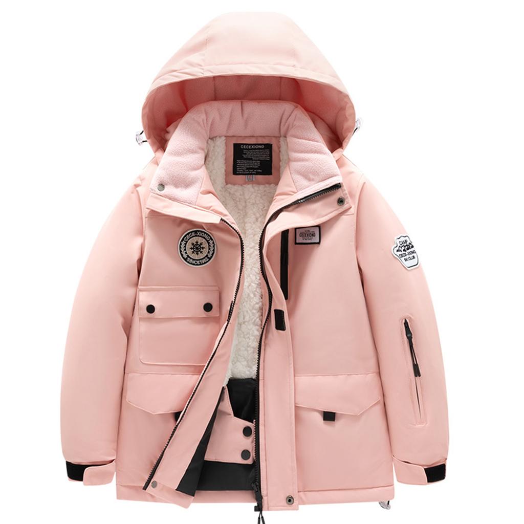 Children's Fashion Skiwear Set Boys' And Girls' Thickened Warm Ski Jacket