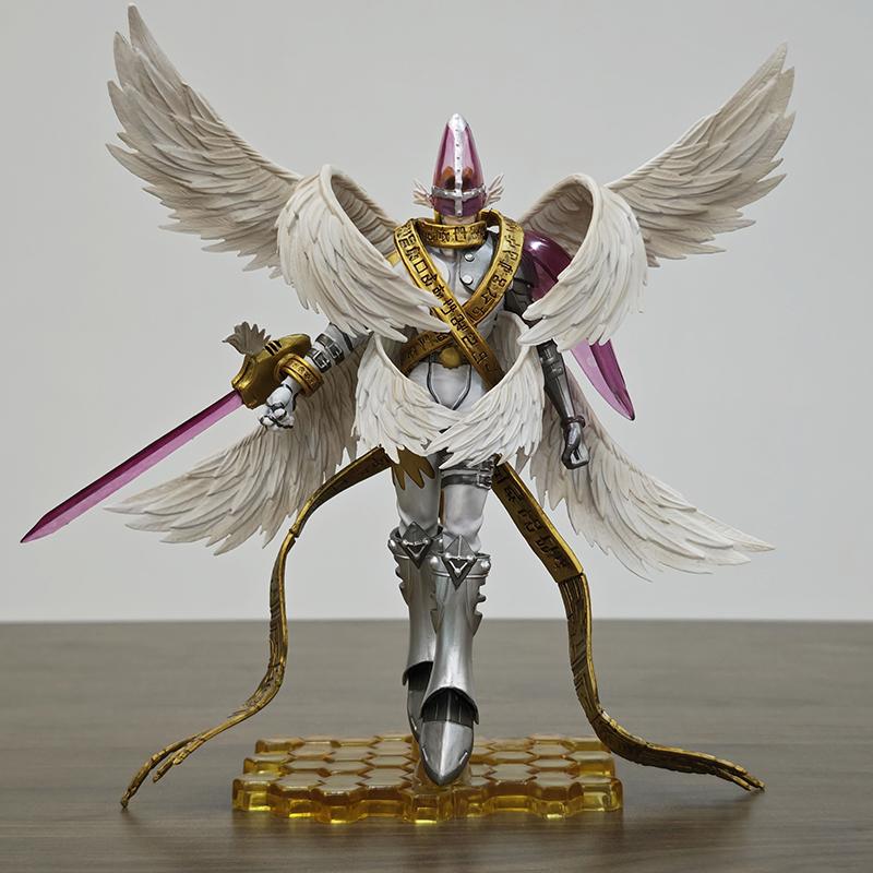 20.5cm/8.07inch Digimon Adventure Holy Angemon Figure Pvc Statue Desktop Ornament Collection Model Toys Gifts