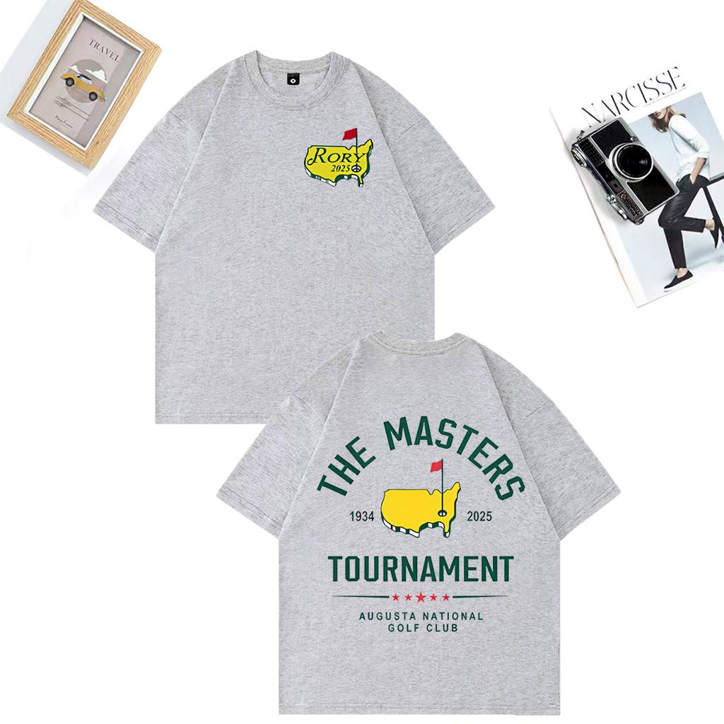 Fashion TShirt Rory Mcllroy Masters 2025 Graphics Tshirt Unisex WOMEN Casual High Quality vintage Hot Cotton short sleeve T Shirts