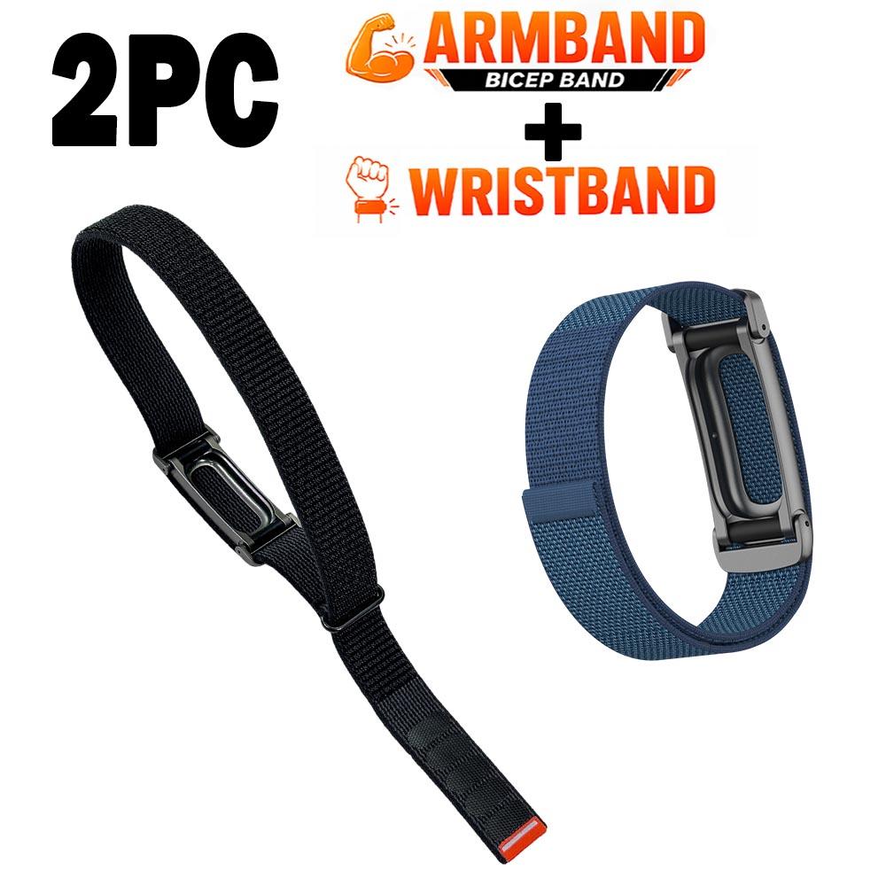 Новый нейлоновый плетеный ремешок на бицепс для фитнес-трекера Google Fitbit Air Band, сменный ремешок на руку/запястье для Google Fitbit Air Strap
