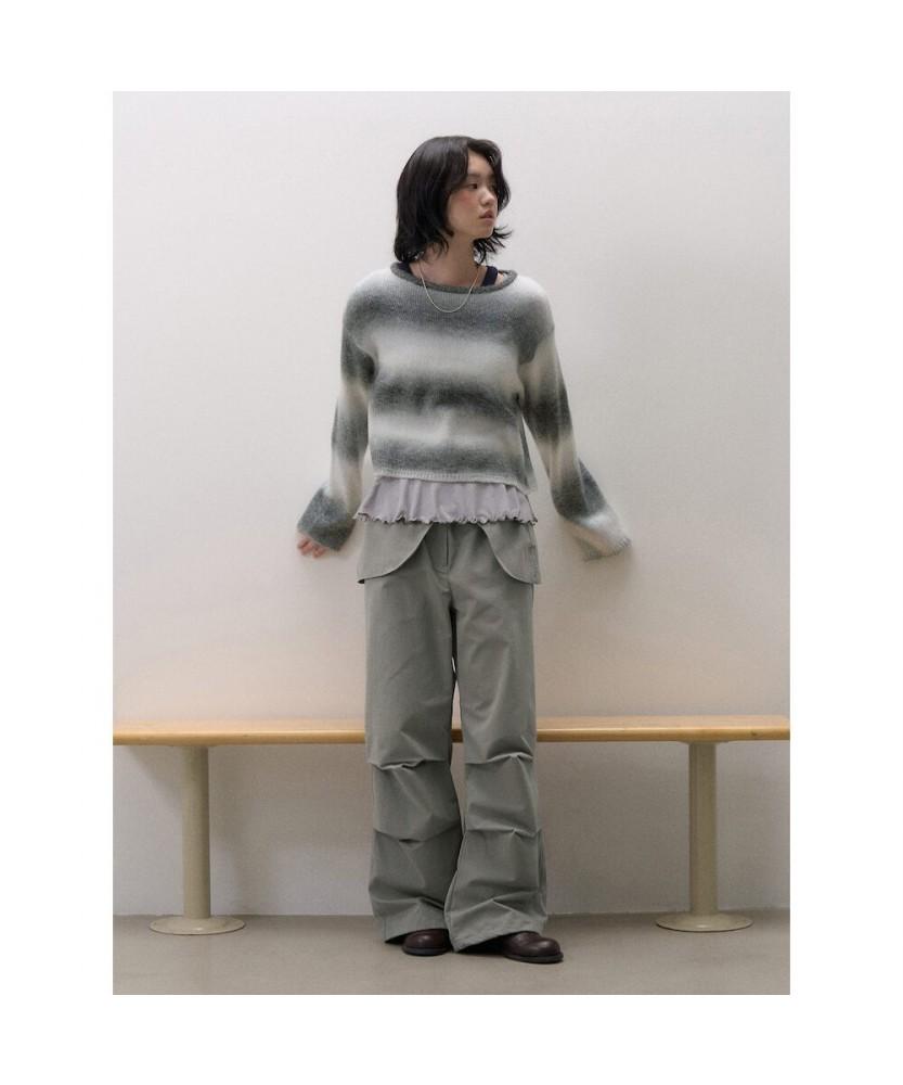 8SECONDS Cotton Modified Skirt Pants Gray