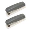 2PCS Office Stapler Prevent Slip Portable Stable Durable Ergonomic School Stapler for Students Grey