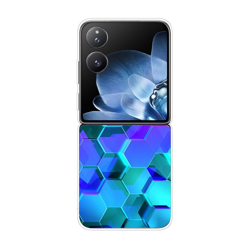 Твердая ПК-накладка для Xiaomi Mix Flip Противоударный чехол для телефона для Mi Mix Flip 5G Ультратонкая задняя прозрачная накладка MixFlip Чехол Coque Funda