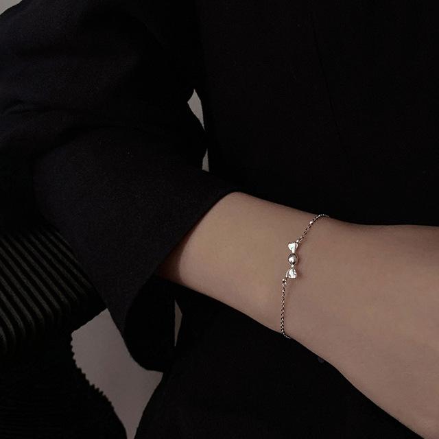 Браслет-бабочка из серебра 925 пробы с бриллиантами. Женский модный регулируемый браслет с цветком темперамента.