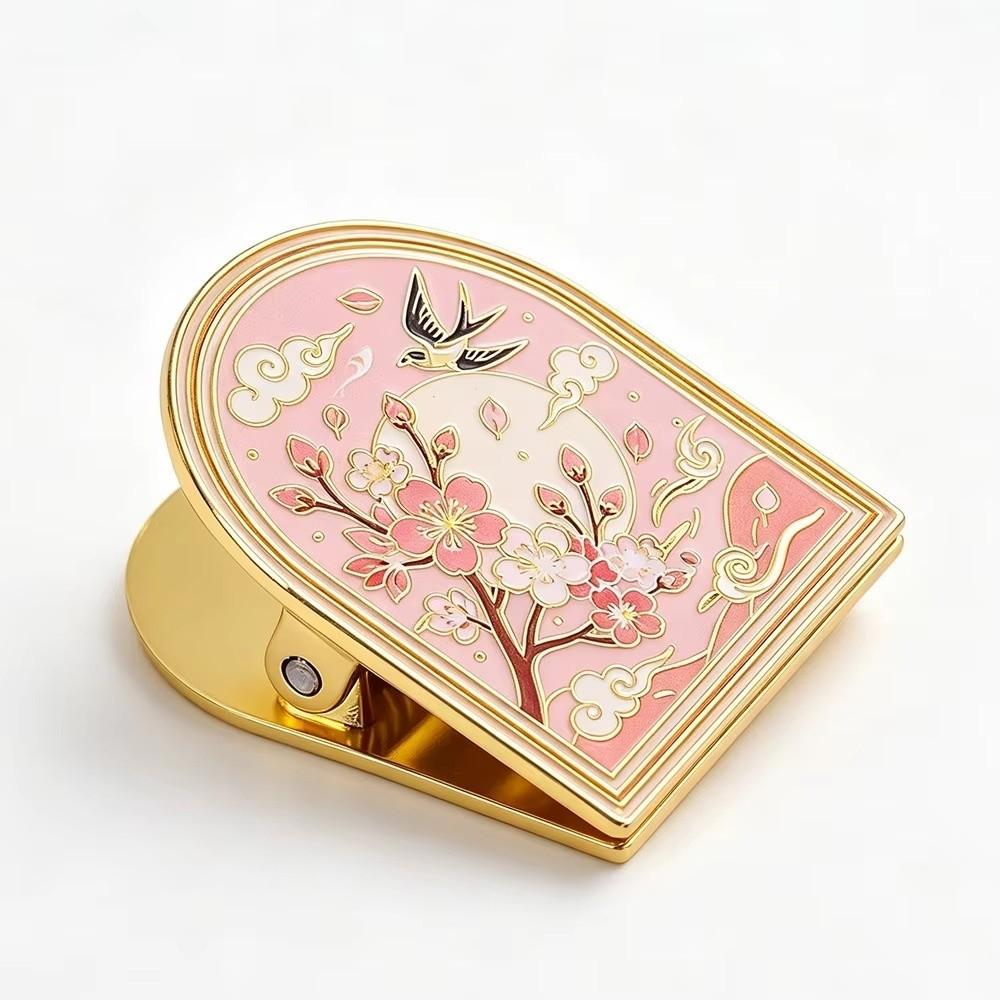 Chinese Floral Page Marker Clip Zinc Alloy Metal Book Clip Book Page Holder Clip Book Lovers