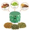 Yousheng Mini Spice Grinder Leak-proof Manual Sharp Teeth Grinder Portable Herb Crusher for Spices Flowers Saffron Sesame Kitchen Tool