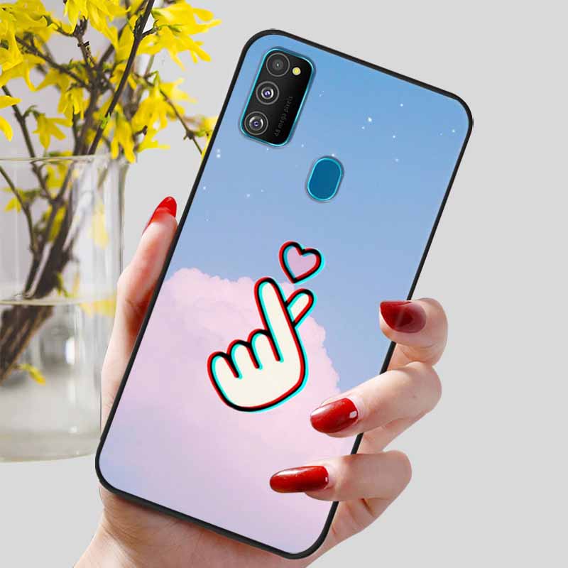 Чехол для Samsung Galaxy M21 Мягкий ТПУ Силиконовая Задняя Крышка для Galaxy A21S M30S M31 M 21 M21S M31S Чехлы для Телефонов Черные Оболочки Coques
