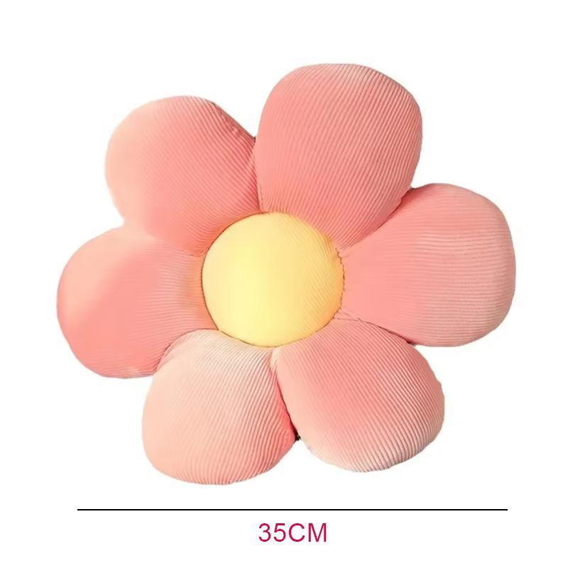 35cm Stuffed Six Petal Flower Cushion Girly Room Decor Sunflower Pillow Bay Window Pink Flower Sit Bedroom Seat Pillow