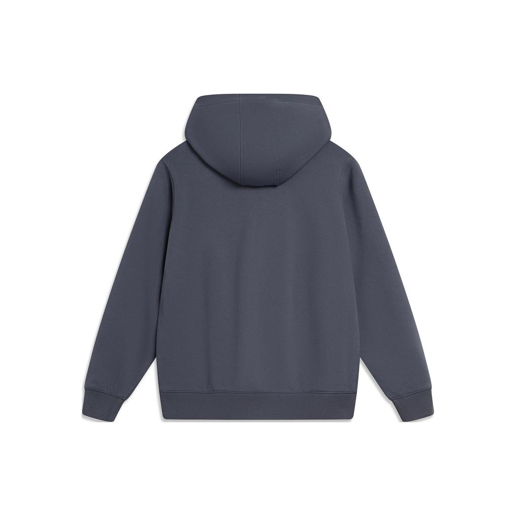 Li Ning China Color Series Solid Color Loose Fit Hoodie Unisex Hoodies Cold-Sand-Black AWDT967-2