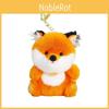 Fox Cute Animal Plush Doll Keychain With Polyester Filling Kids Pendant Backpack