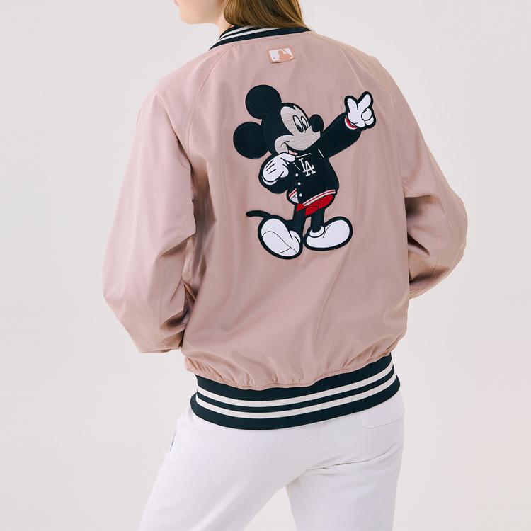 New MLB Baseball Jacket Unisex Pink 31JPK1011-07P