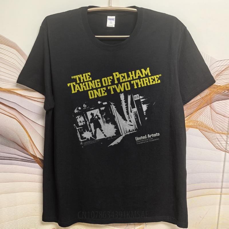 Casual Summer Unisex Tshirt The Taking Of Pelham One Two Three Short Sleeve Travel Round Neck Tee Shirt Cotton Tshirt For Men