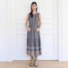 ThurSday ISland Women S Border Mix SleeveleSS dreSS Navy T264mop213w