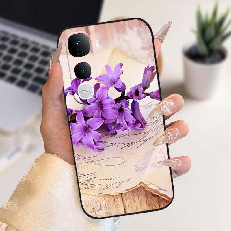 Для Vivo Y400 Pro Y400Pro 5G Чехол Стильный Мягкий ТПУ Силиконовый Задняя Крышка Бампер Для Vivo Y400 4G 5G Чехол для Телефона V2506 Защитный Чехол