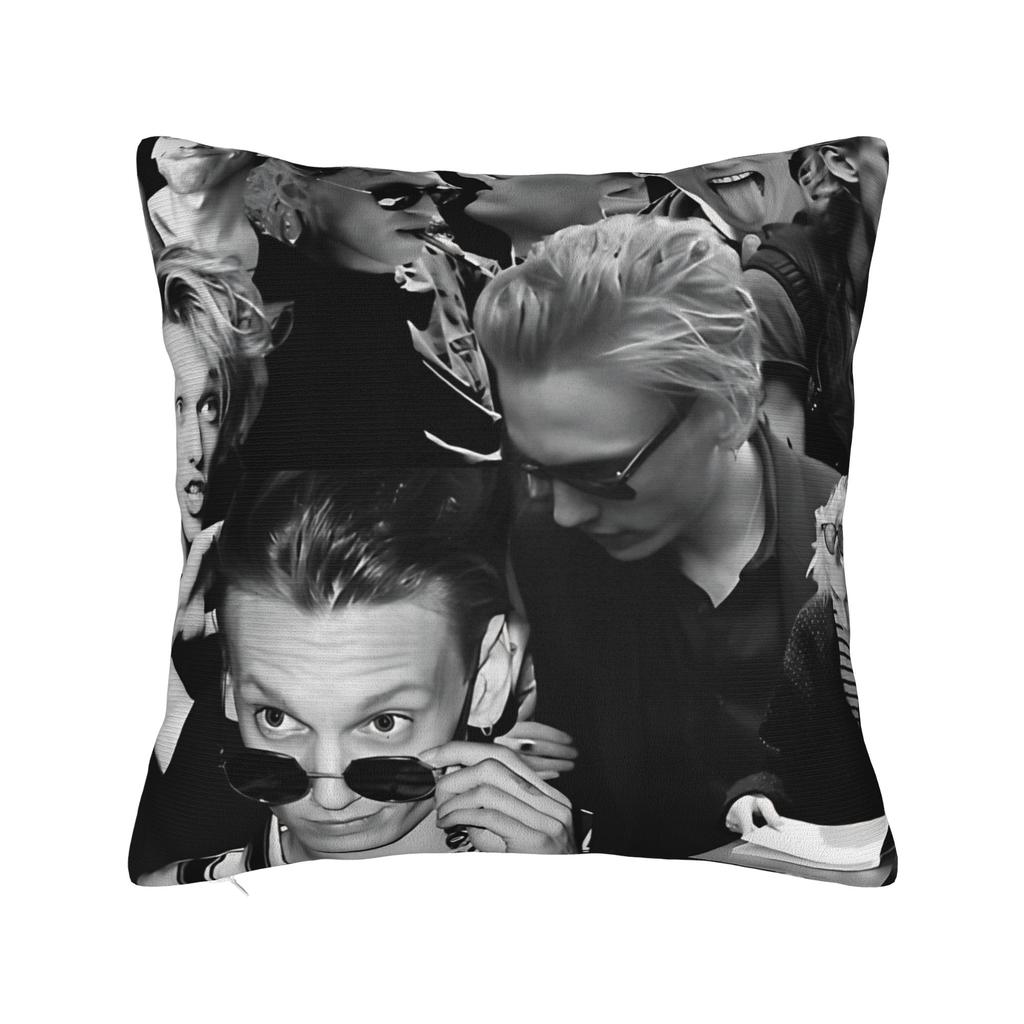 Pillow Cover Jamie Campbell Bower Abstract Collage Cute Funny Pillow Case For Sofa Home Decor Pillowcases