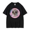 Funny Sad Hamster Meme Cry BiG Eye Cute Mouse T Shirt Women Fashion Kawaii Clothes Tshirts Women Tshirt