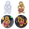 DIY Semi Three-Dimensional Lotus Snake Silicone Mold for Wall Decoration Handmade DIY Room Tabletop Epoxy Resin Mould