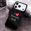Чехол для телефона 'Мама Папа Малыш Семья' для iPhone 17 16 15 Pro Max Air 14 13 12 11 Plus Ударопрочный Чехол Capa