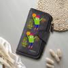 Cute Cartoon Print Long Wallet Casual PU Leather Multi Card Holder Fashion Portable Purse for Daily Use