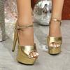 Женские босоножки на тонком каблуке для автомобиля, свадьбы, весны, лета, вечеринки, дышащие, модные, для ночного клуба LFD-8661-Q43
