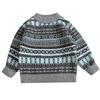 Boys' Thick Fleece-Lined Sweater: Winter 2025, Round Neck, Double-Layer Knit, Kids' Cardigan