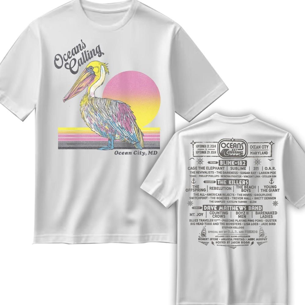 Oceans Calling Festival On Sep 27-29 2024 Pelican Two Sides Classic T-Shirt Unisex T-Shirt