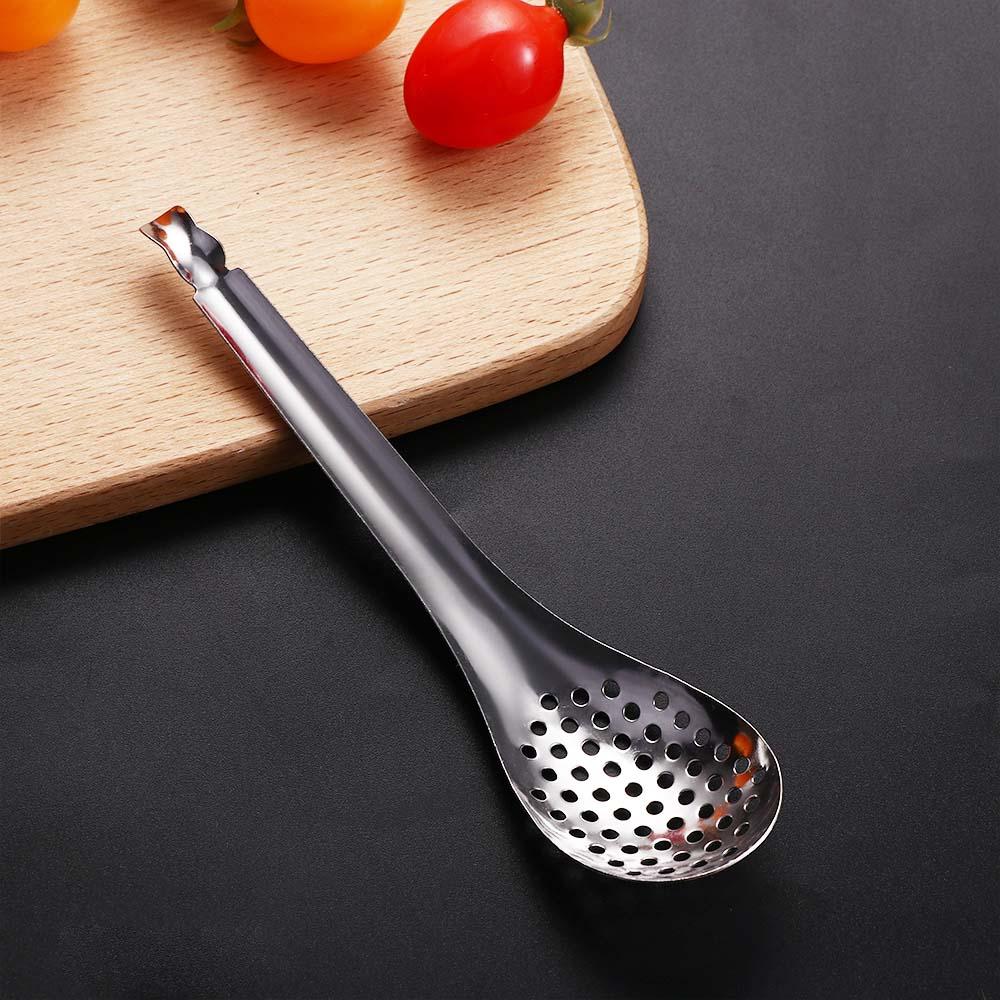 Creative Home Dinner Colander Cooking Kitchen Gadgets Slotted Spoon Kitchen Tool Caviar Spoon