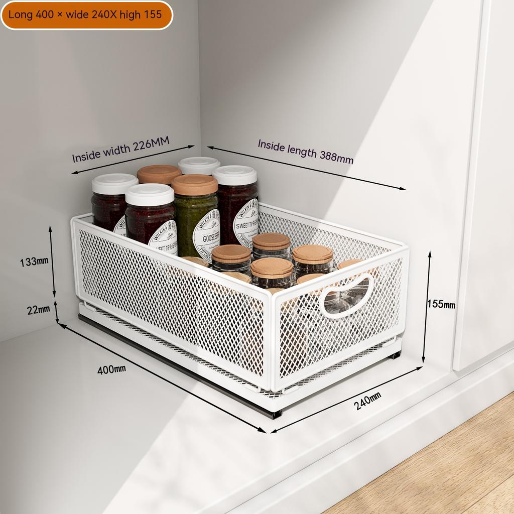 Выдвижной органайзер для ящика шкафа, корзина для хранения для гардероба, крепится клейкой пленкой, металлические выдвижные полки для кладовой для кухни