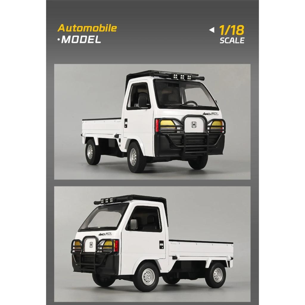 1/18 Honda ACTY 4WD Attack Пикап Металлический Литой Модель Автомобиля Звук и Свет Инерционный Коллекционный Орнамент Подарок на День Рождения