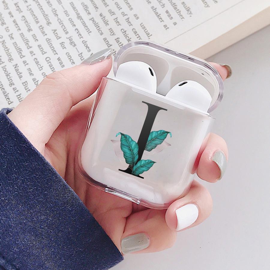 Чехол для AirPods с буквами алфавита для Apple Airpods 3 Pro, беспроводной Bluetooth-гарнитура, защитный чехол, прозрачный чехол для зарядки