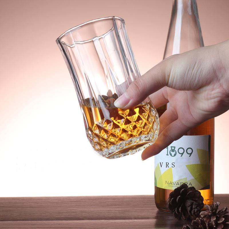 Набор из 2 предметов, 12,4 унции, 360 мл, роскошный набор стаканов для коктейлей, пивные бокалы, прозрачные стеклянные стаканы с алмазной резьбой, ресторанный бокал для вина из иностранного сырья