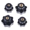 Plastic M4/M5/M6/M8 Female Thread Seven Star Shaped Head Clamping Nuts Knob
