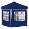 Pop up Party Tent 195 x 195 x 245 cm Blue Oxford Fabric
