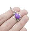 Natural Oyster Turquoise Pendant, 925 Sterling Silver Jewelry, teardrop Pendant, Gift for her, Birthday gift