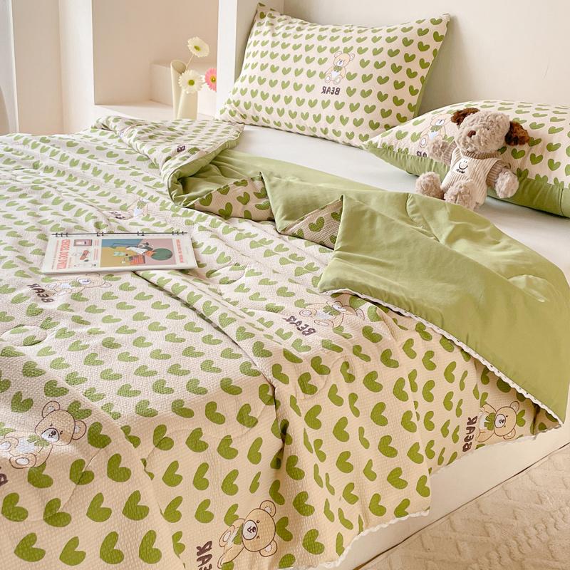 Summer Cool Comforter Quilt Super Soft Lightweight Blanket Smooth Air Condition Quilt Bedspread King Size Couple Bed Duvets