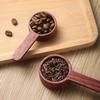 Brown Wooden Measuring Spoon Long Handle Kitchen Measuring Tools  Coffee Measuring
