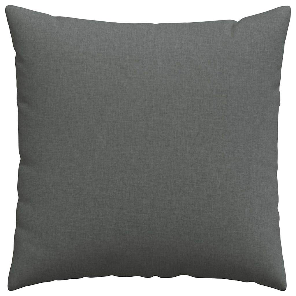 Sofa Cushions 2 pcs Dark Grey 60 x 60 cm Fabric