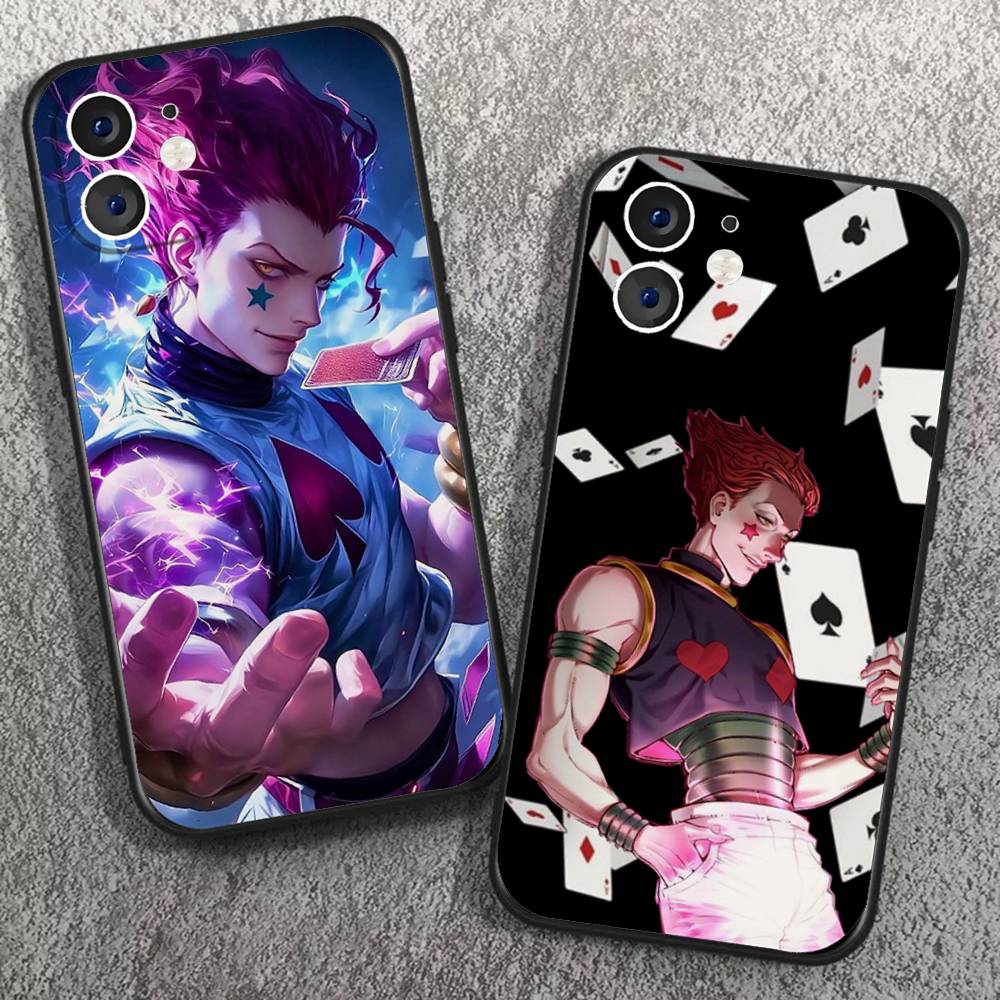 Чехол для телефона Hisoka Аниме H-Hunter X Hunter Для IPhone 17 Air 16 15 14 13 Pro Max 11 12 Черный Силиконовый Чехол